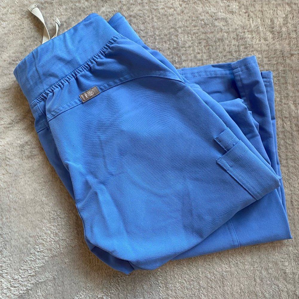 Figs Ceil Blue Kade Cargo Scrub Pant in X Small